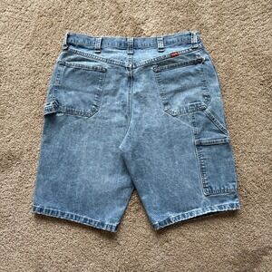 Vintage Y2K Wrangler Baggy Carpenter Denim Jean Shorts Jorts Size 36